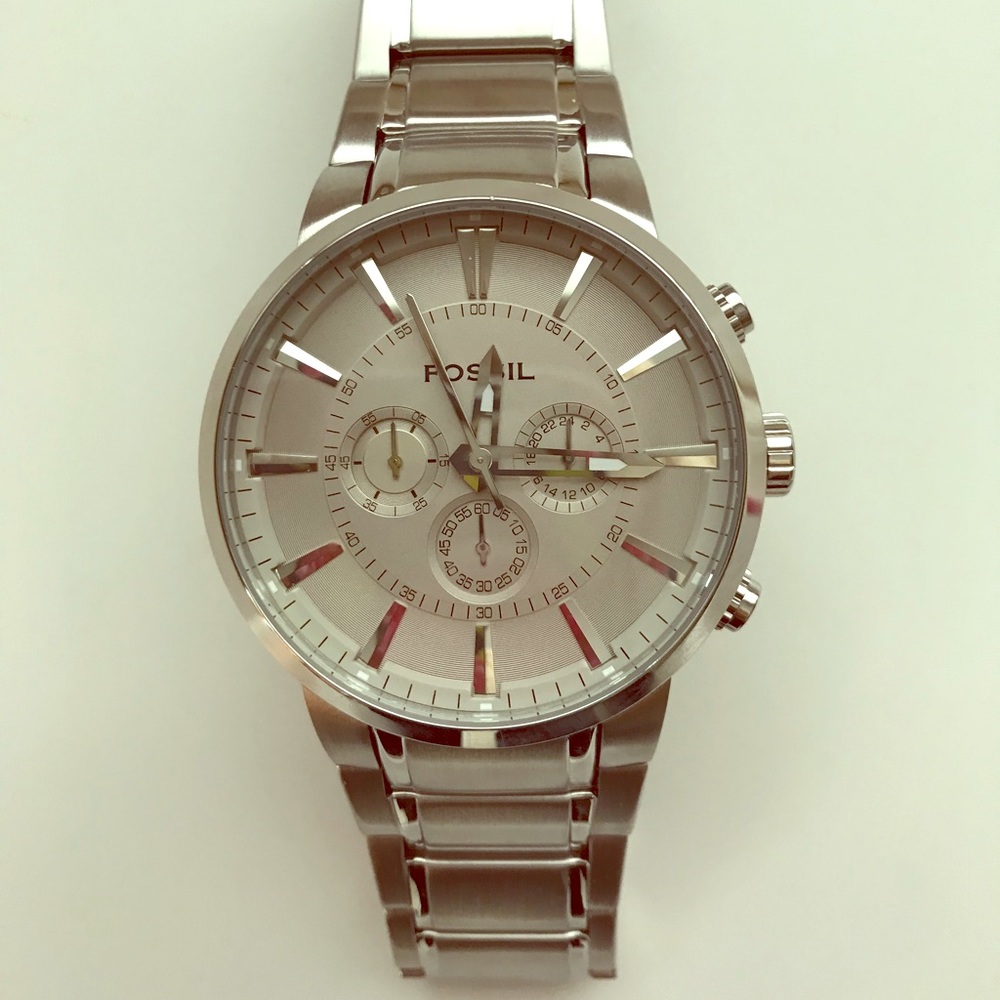 Mens’ Stainless Steel Fossil Watch